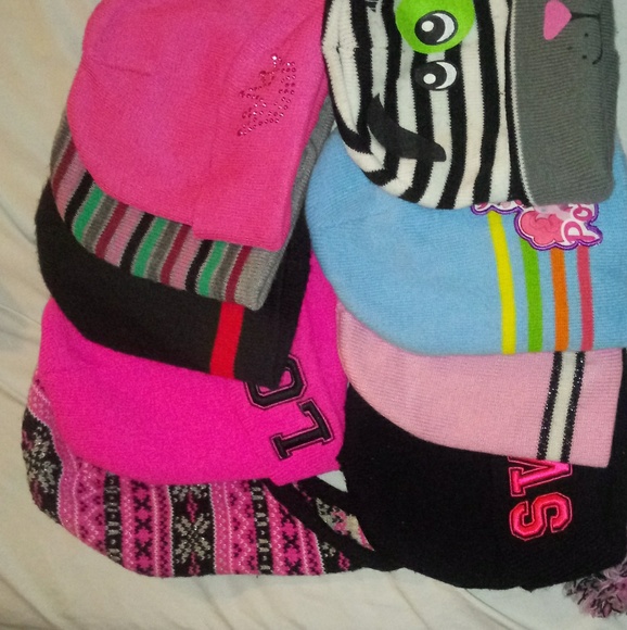 Girls 10 pc beenie bundle - Picture 2 of 2